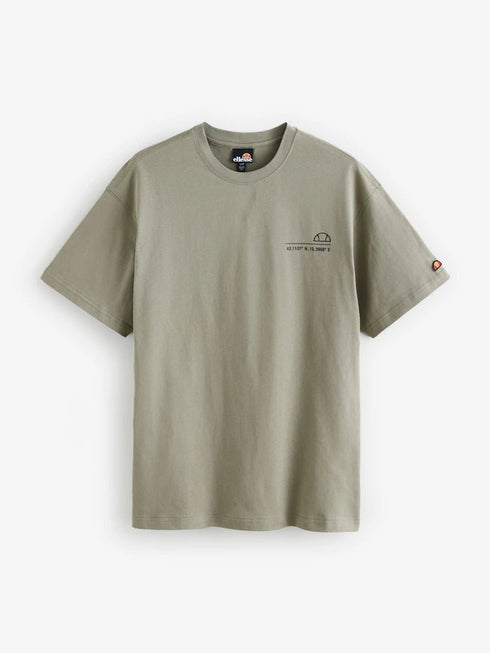 Ellesse tshirt for man אלס חולצה טישרט אוברסייז בצבע ירוק זית